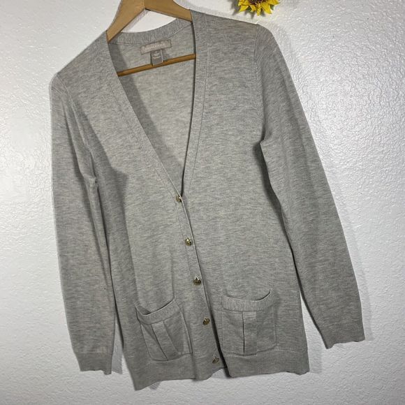 Banana Republic Wool Blend Button Up Pocket Sweater Cardigan Size Medium Womens - Picture 6 of 9